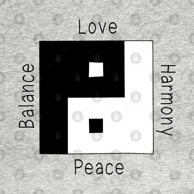 Love Harmony Peace Balance by KewaleeTee